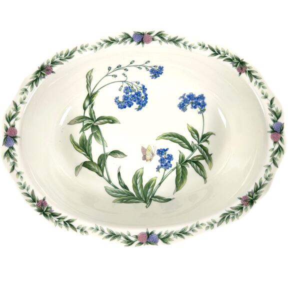 Noritake Conservatory Gala Cuisine 7915 Japan Oval Serving Bowl-Excellent! - Picture 1 of 7